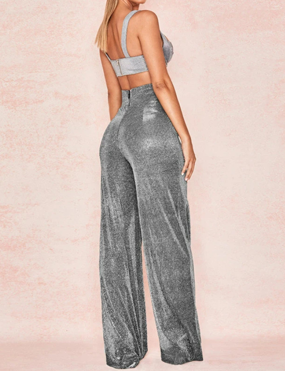 High Waisted Glitter Pants