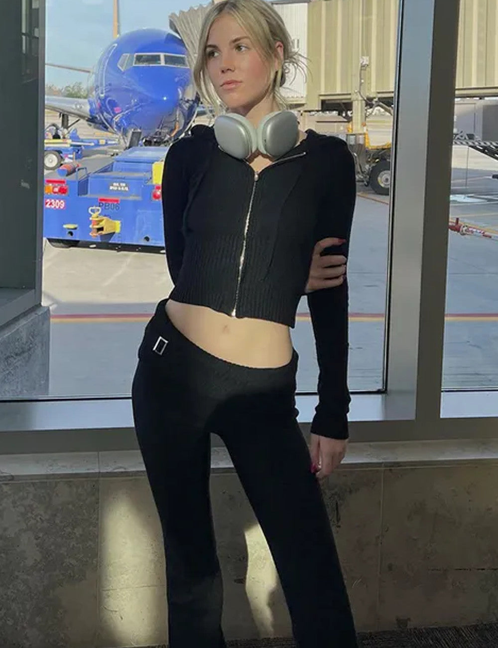 Chido™ Tweedelige Zipper Hoodie Set