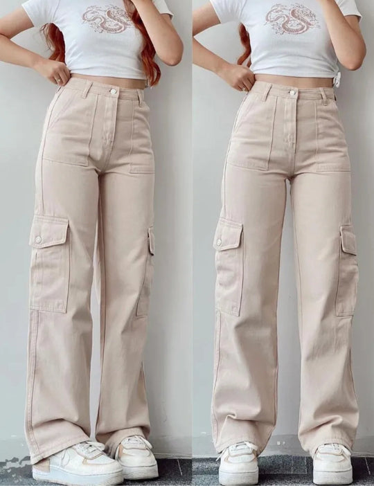 Vintage Wide Cargo Pants Streetwear