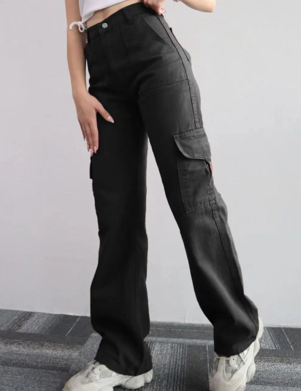 Vintage Wide Cargo Pants Streetwear