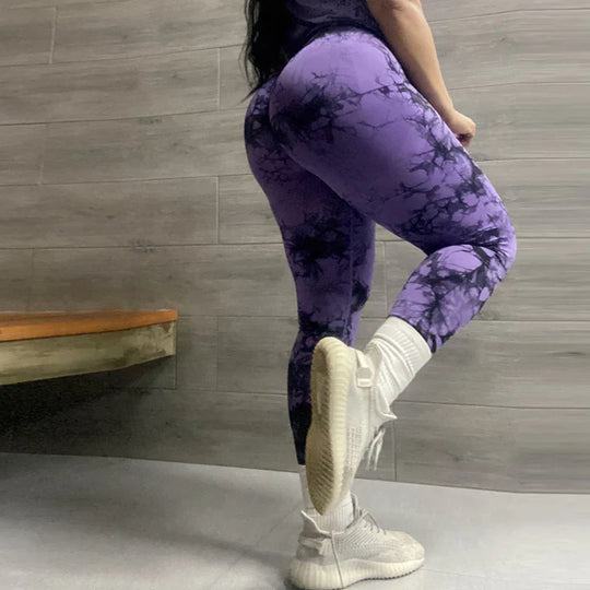 Tie Dye Elastic Leggings