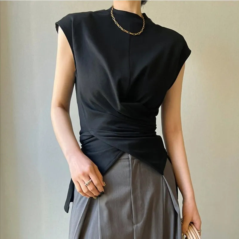 Old Money Elegant Black Top