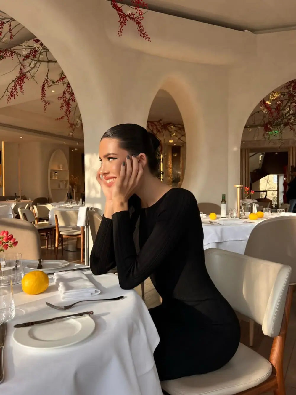 Long Sweater Pullover Bodycon Dress