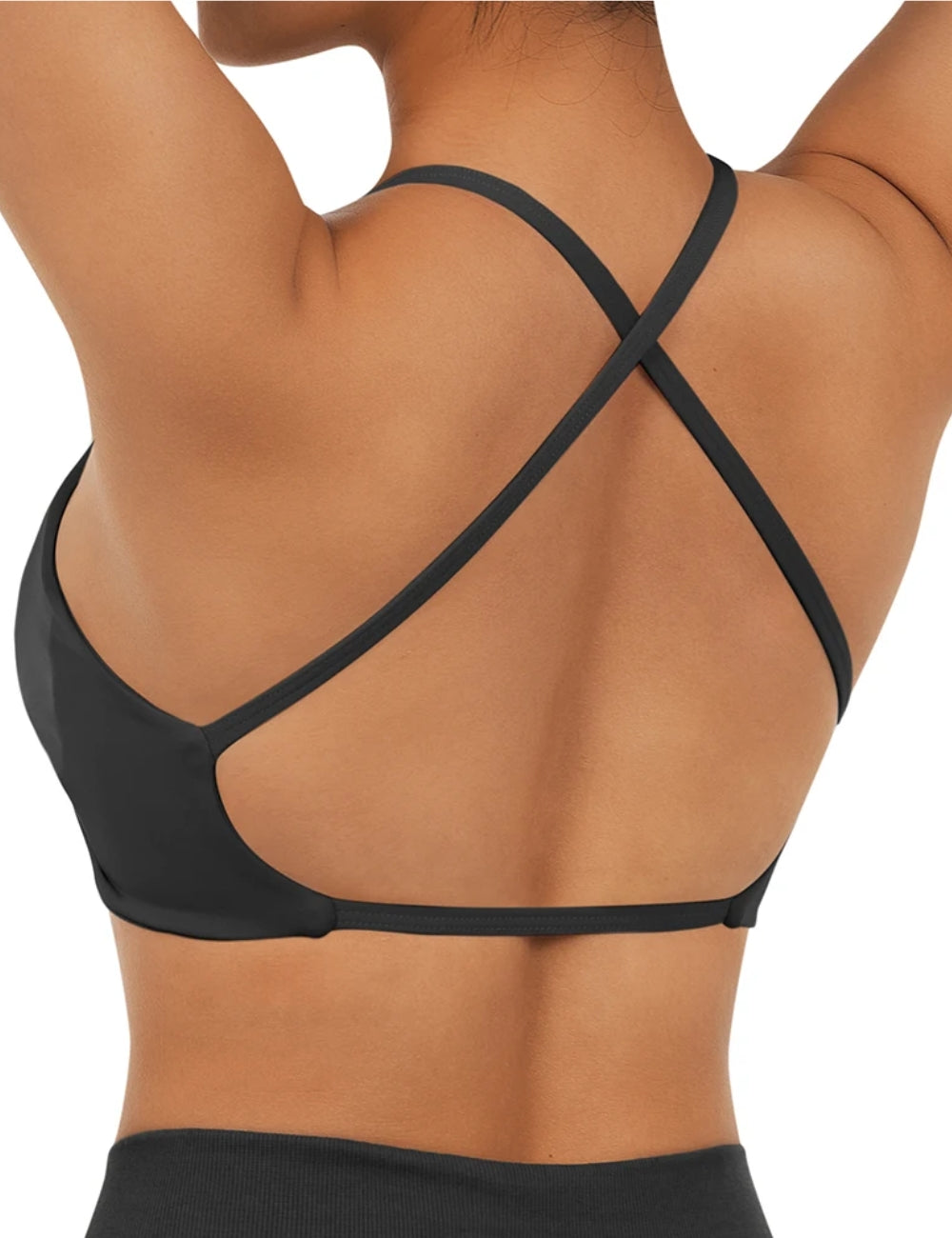 Cross Push Up Backless Sport Bra